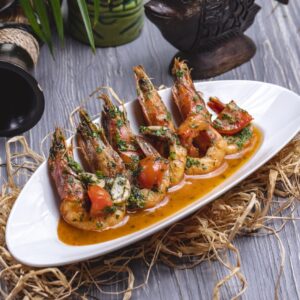 golden crusted shrimps